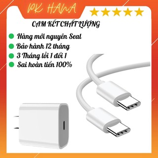 Bộ sạc nhanh android dây cáp sạc type c to type c củ sạc nhanh type c pd 18w 20w pk hana