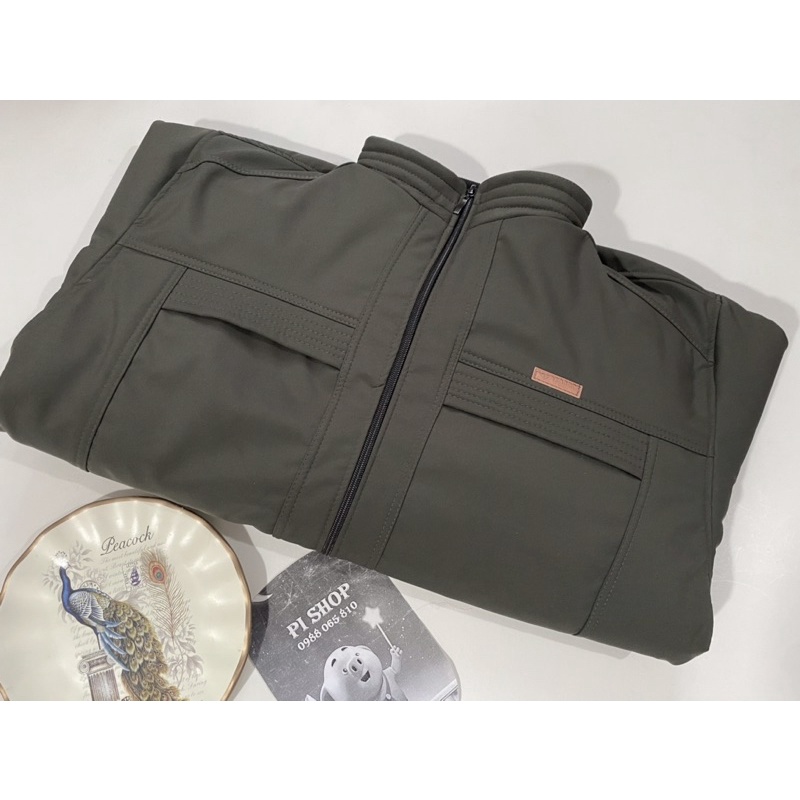 Áo khoác nam trung niên lót lông mềm siêu ấm 50-75kg