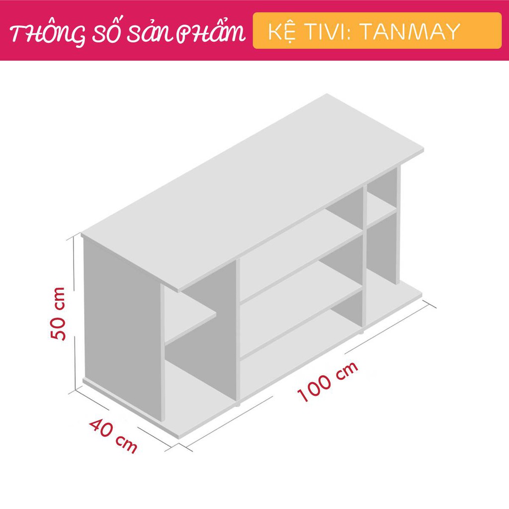 Kệ tivi gỗ hiện đại SMLIFE Tanmay