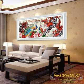 TRANH ĐÍNH ĐÁ CÔNG 160x67CM