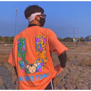 Áo thun UNCOVER họa tiết TIM màu Đen - Trắng Unisex nam nữ form rộng