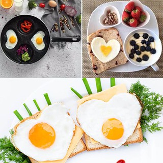 Chảo chiên trứng ốp la 4 ngăn Kitchen Art men chống dính