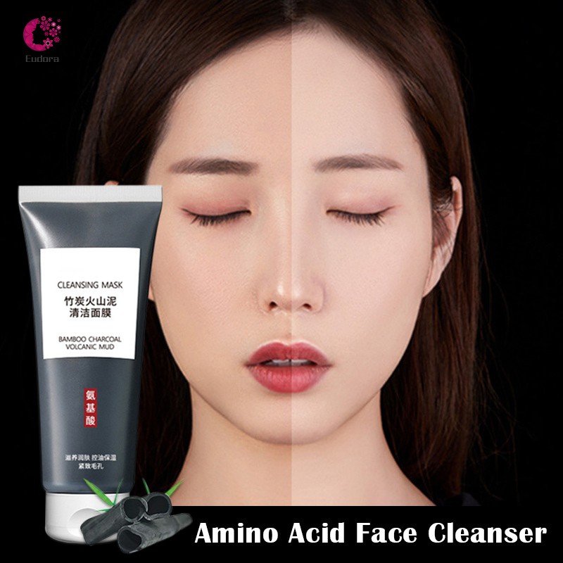 Aminos Acid Face Cleanser Facial Scrub Cleansing Acne Oil Control Blackhead Remover Shrink Pores Skin Care