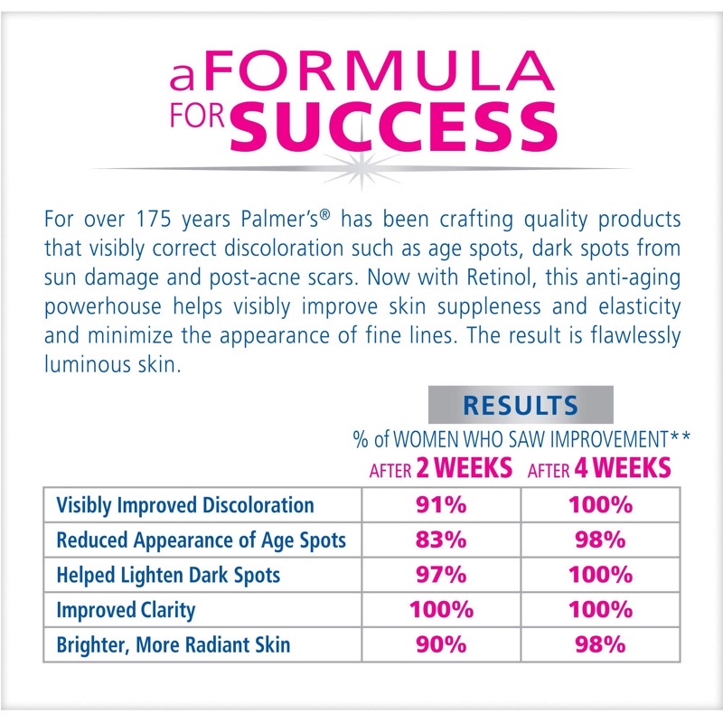 KEM DƯỠNG TRẮNG SÁNG DA MỜ THÂM BAN NGÀY PALMER’S SKIN SUCCESS ANTI DARK SPOT FADE CREAM 125G