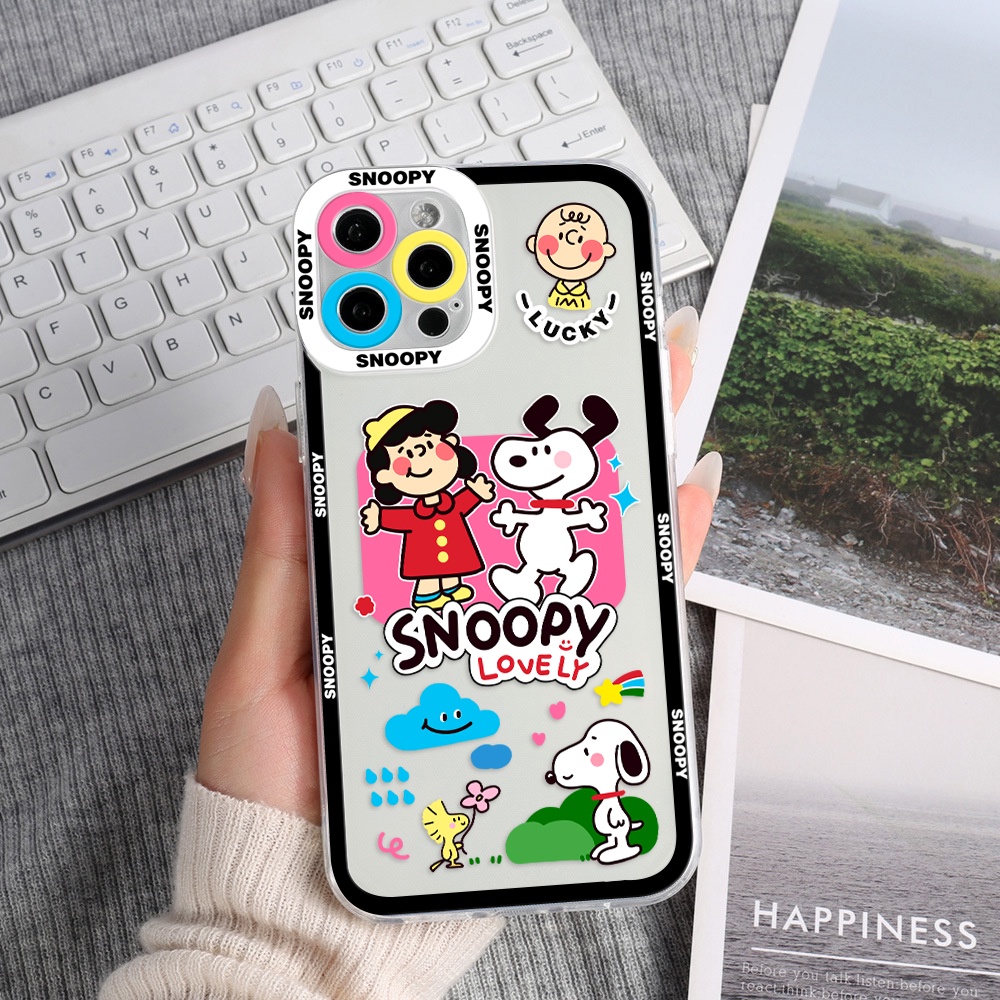 Ốp Điện Thoại Tpu Mềm Chống Sốc In Hình Snoopy Cho iPhone 11 12 13 pro max XS X XR XSMax 7 8 6 6s plus SE 2020