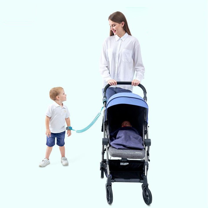 Dây đeo tay dắt trẻ đi dạo chống lạc an toàn cho mẹ và bé dài 3 mét có khóa