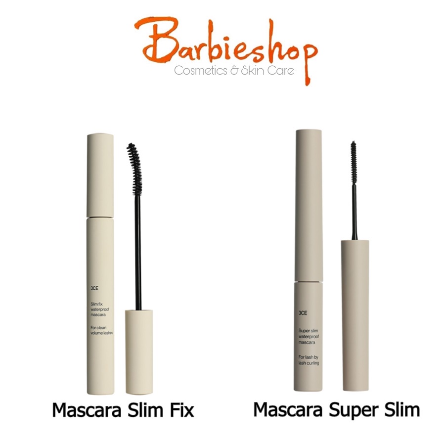 Mascara 3CE Slim Fix + Super Slim Wateroof Mascara