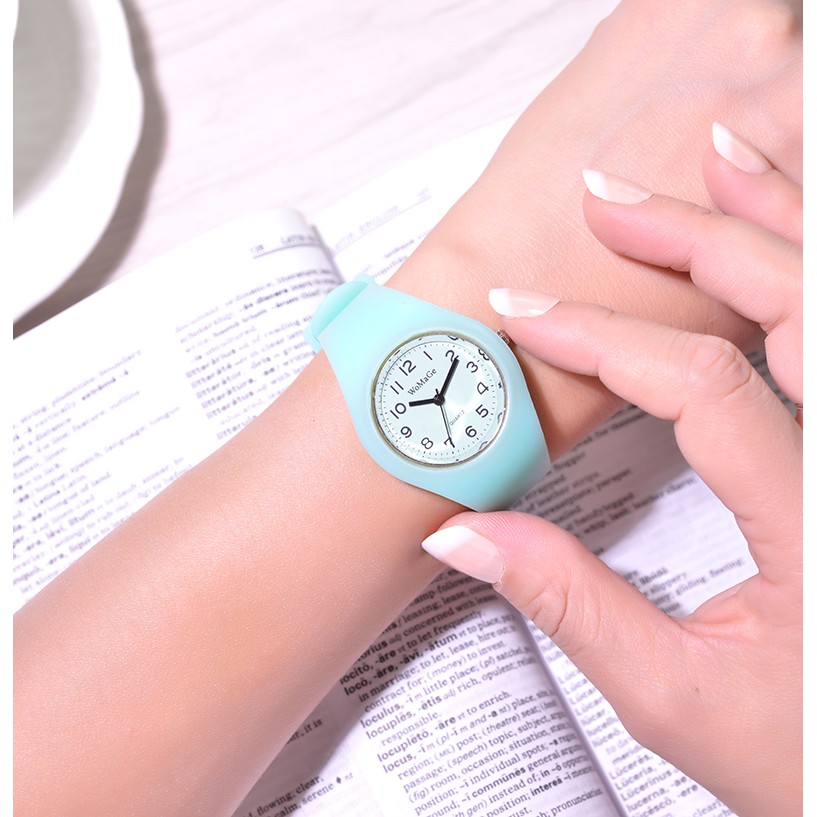 (Giá sỉ) Đồng Hồ Thời Trang Trẻ Em Womage W95 , Mặt Tròn Số Dễ Thương, Dây Silicon Mềm Dẻo Bền Bỉ, Nhiều Màu Chọn Lựa | BigBuy360 - bigbuy360.vn