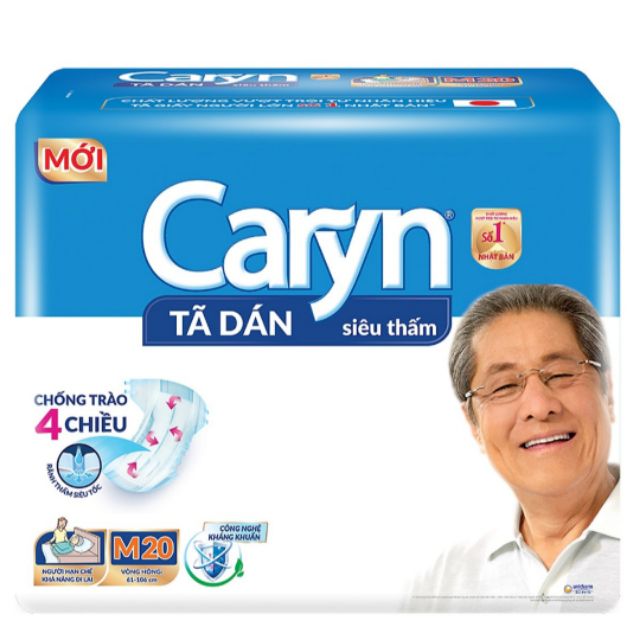 Bỉm Caryn dán M20