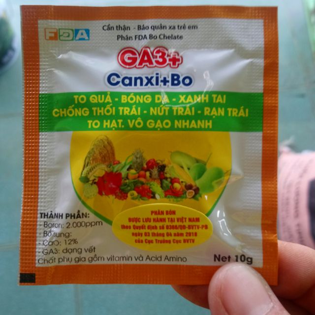 Phân bón lá canxi bo 10g