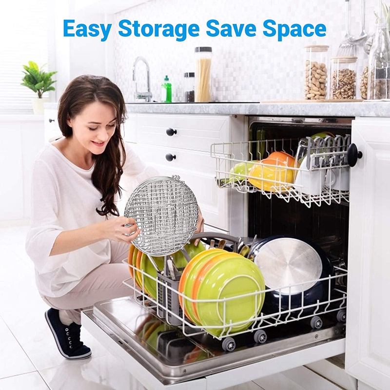 Giá Đỡ Bằng Thép Không Gỉ 5 Tầng Cho Nồi Áp Suất Không Dầu 6.5 Qt &amp; 8 Qt