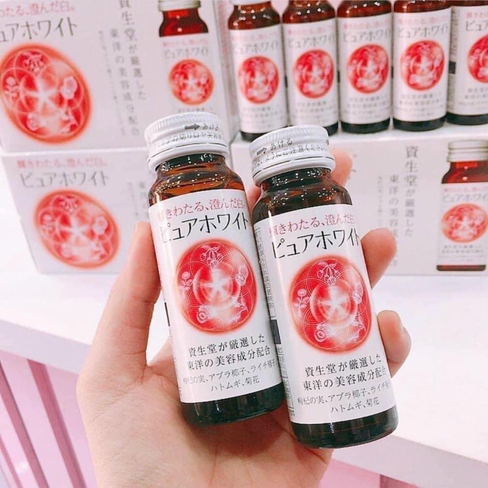 Đồ uống không cồn Shiseido Pure White nước - Nước uống trắng da Pure White nước, Purewhite nước Nhật Bản