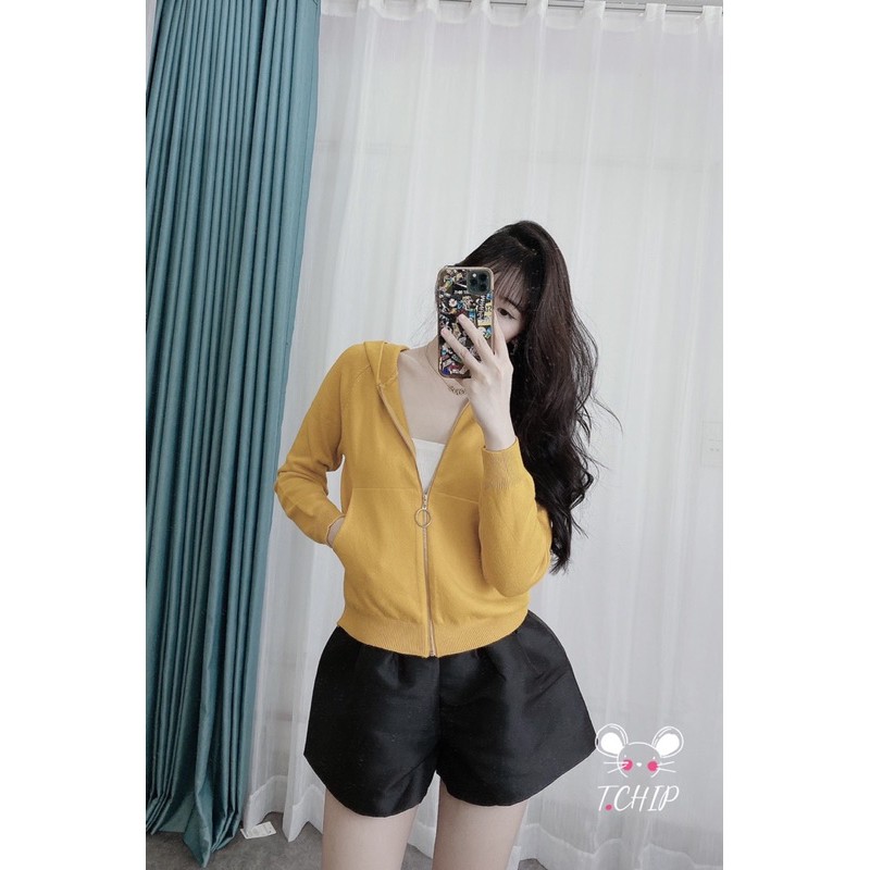 BÁN SỈ ÁO LEN KHOÁ CÓ MŨ 5M CHO NỮ | BigBuy360 - bigbuy360.vn