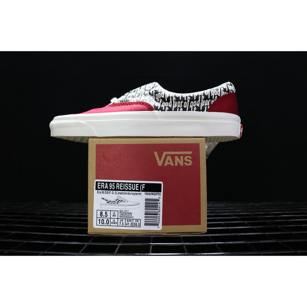 Giày Vans Fear Of God Red cực kool - SALE 50% và Miễn Phí Ship