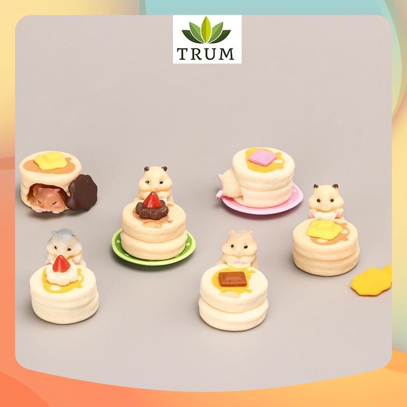 Bộ 6 Hamter Bánh Kem ( Giá 1 bộ 6 mẫu như ảnh ) - phụ kiện trang trí tiểu cảnh terrarium