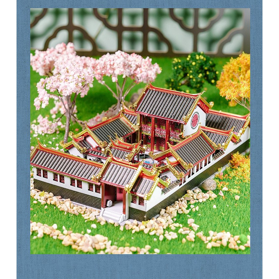 Mô Hình Lắp Ráp 3d Tứ hợp viện _ Piececool