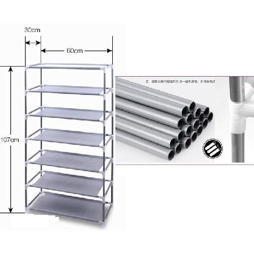 Tủ giày dép 7 tầng 6 ngăn bọc vải cao cấp được chọn màu (BigBang)