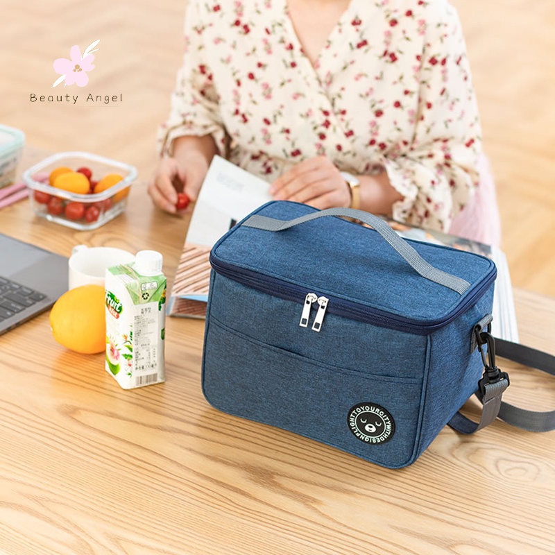 Túi Đựng Hộp Cơm Trưa Cách Nhiệt Sức Chứa Lớn Đa Năng Tiện Dụng Cho Gia Đình / Cắm Trại