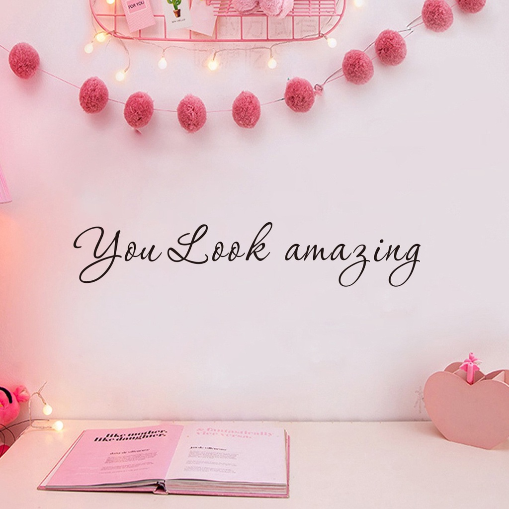 Decal dán tường trang trí phòng ngủ/phòng khách/văn phòng 3.9 X 17.7