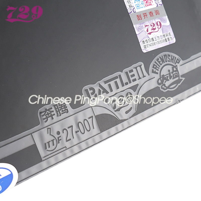 Set 2 Vợt Bóng Bàn Battle-2 Pro 729 Bằng Cao Su Chất Lượng Cao