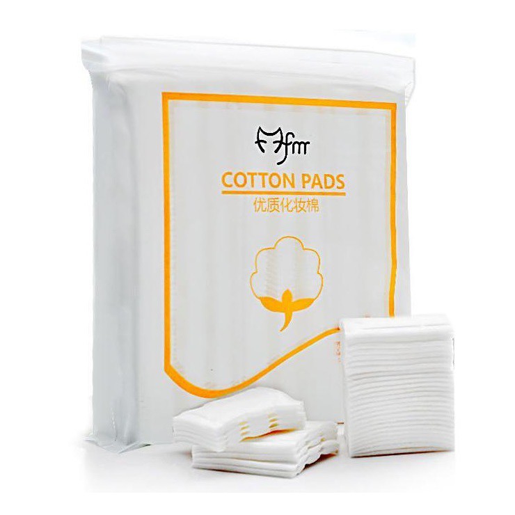 Bông Tẩy Trang 222 Miếng COTTON PADS có túi zip tiện lợi size 5 x 6 cm - Bông tẩy trang COTTON PADS 3 lớp Túi 222 miếng