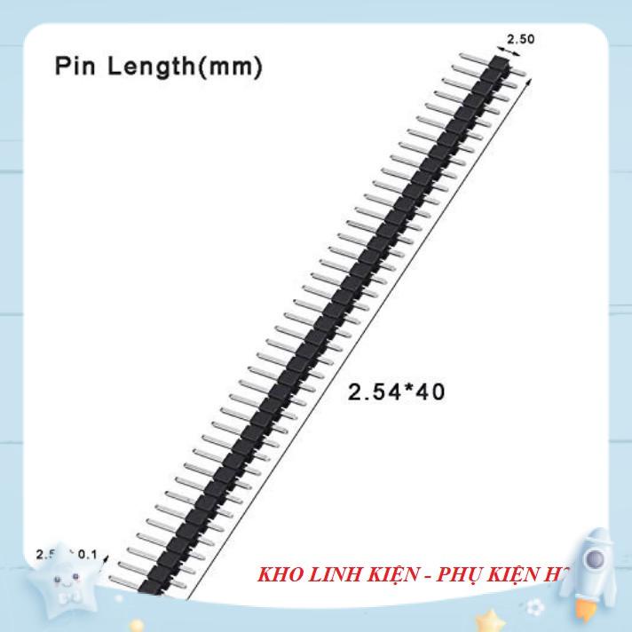 Hàng Rào Đực Đơn Chân Thẳng - 40 chân - Jump 2.54