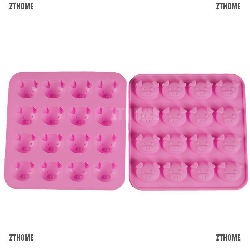 Khuôn silicone làm bánh tạo hình chú lợn đáng yêu
