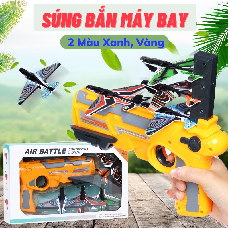 Súng đồ chơi bắn máy bay cho trẻ em, loại kích thước lớn