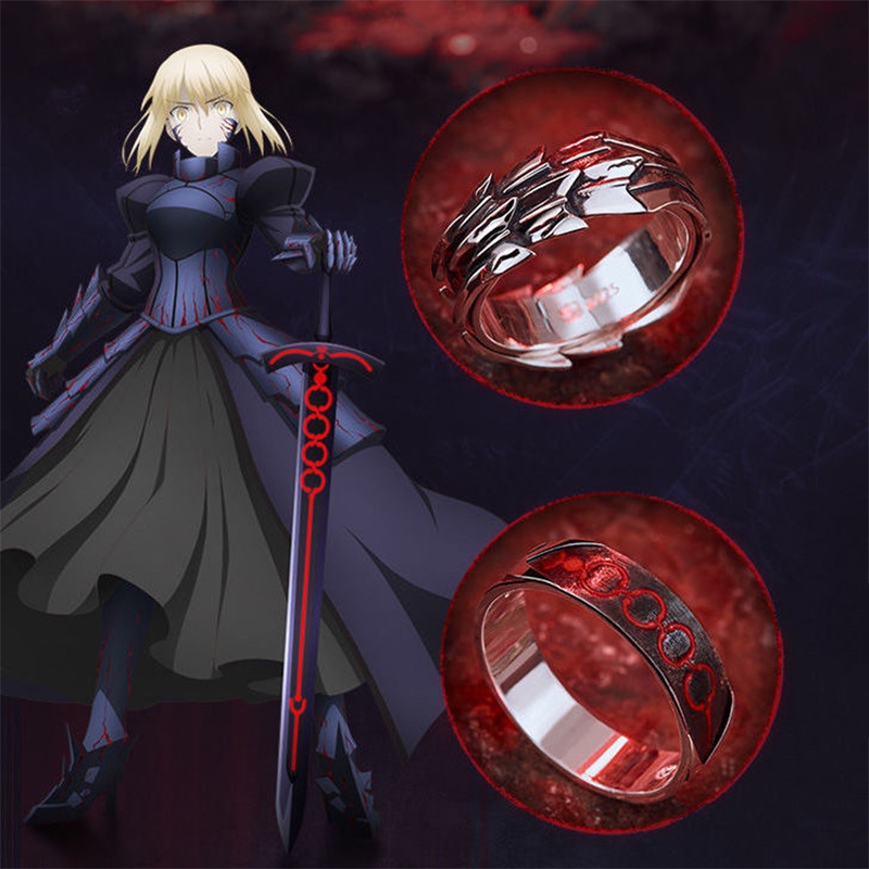 Nhẫn Kim Loại Hóa Trang Nhân Vật Altria Pendragon Excalibur Morgan Thời Trang