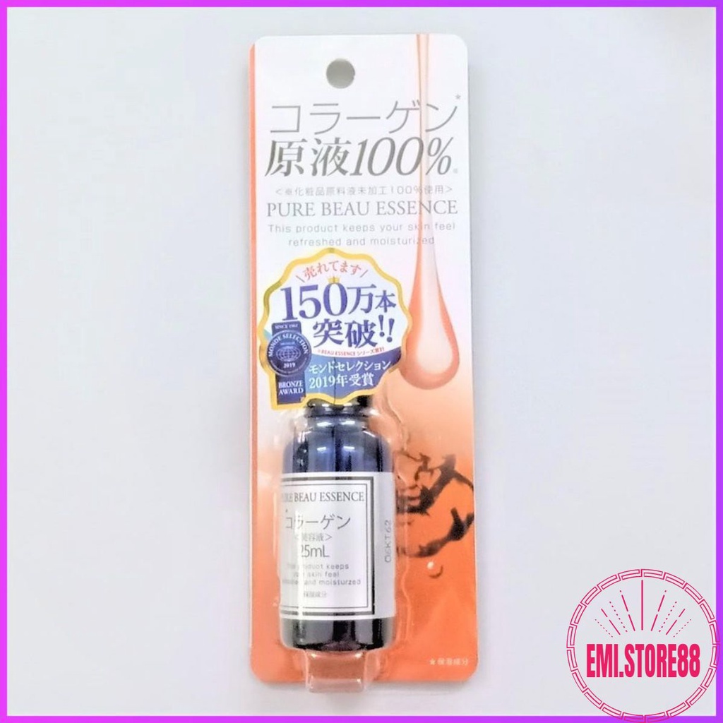 SERUM TINH CHẤT COLLAGEN DƯỠNG TRẮNG, MỜ NÁM, CHỐNG LÃO HÓA SERUM PURE BEAU ESSENCE COLLAGEN 25ML Hàng Nhật nhập khẩu