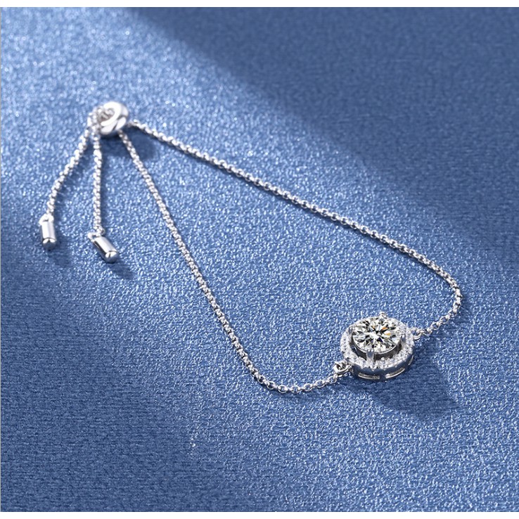 Vòng đeo tay thời trang Vòng đeo tay S925 Bạc cao Carbon Diamond Bracelet cho phụ nữ
