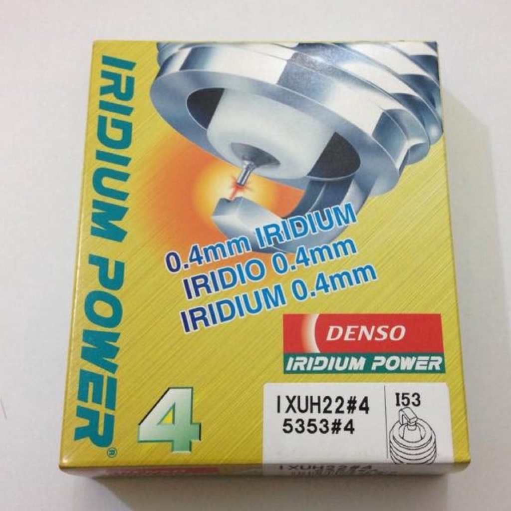 Bộ 4 Bugi DENSO JAPAN IRIDIUM POWER - IXUH22/IXUH22I (Huyndai i10/ i30/ i30CW; Tucson 2.0) - Made in Japan.