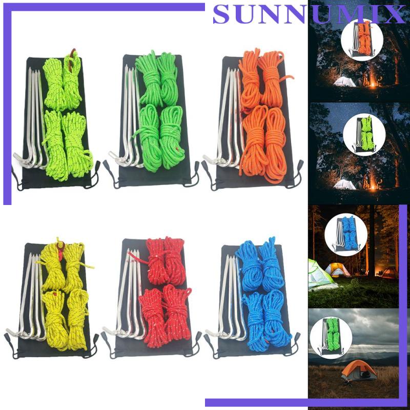 Bộ Dây Lều Cắm Trại Kèm Dụng Cụ Kéo Căng Điều Chỉnh Được