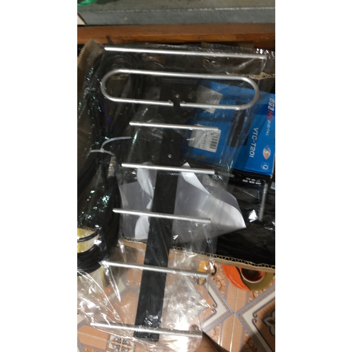 Anten DVBT2 thông minh - tặng kèm 15m dây có sẵn zắc , thu sóng siêu khỏe , phù hợp với mọi địa hình