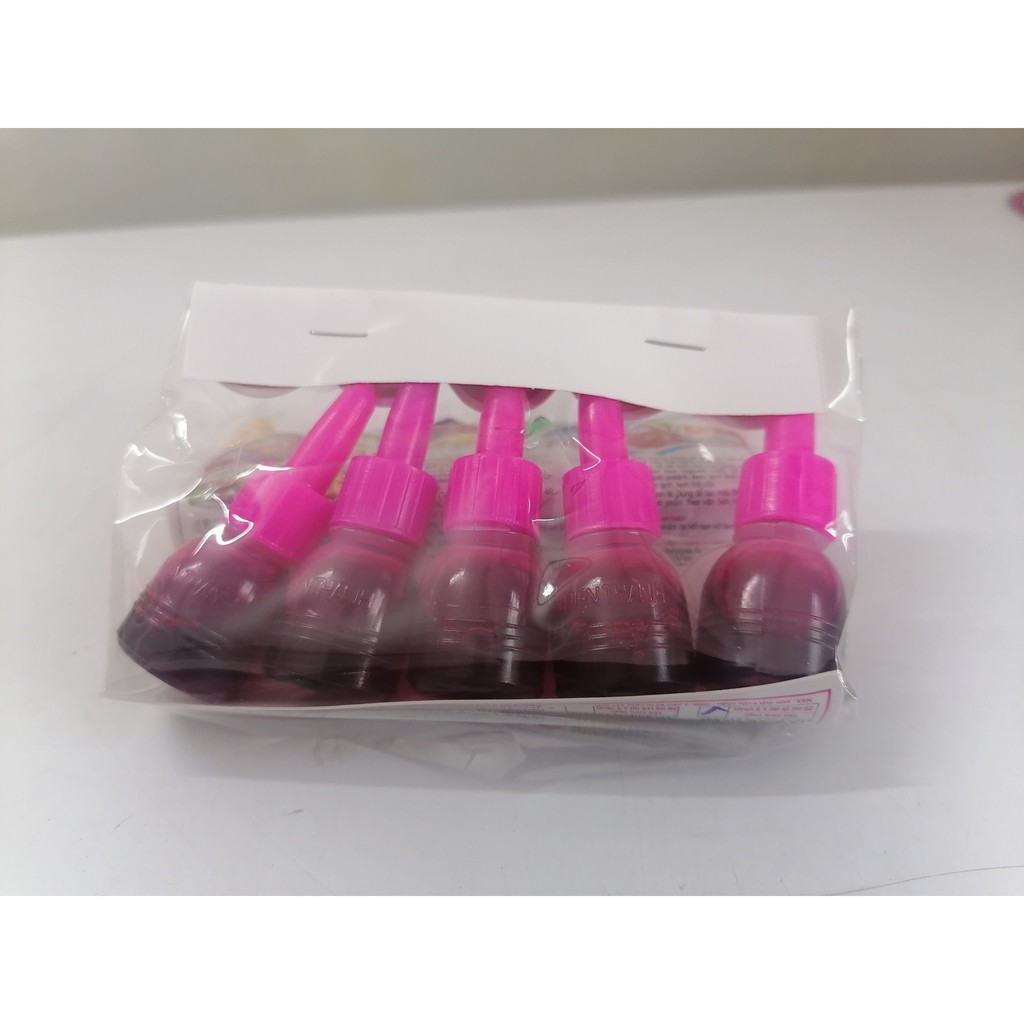 [Vỉ 5ml x 5 chai – HỒNG] Màu nước thực phẩm [VN] THIÊN THÀNH Pink Food Color (vvk-hk)