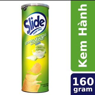 (HSD: T6/2023) Khoai tây Slide vị kem hành 160g