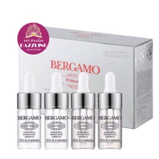 Set 4 Chai Tinh Chất Dưỡng Trắng Da Bergamo Whitening