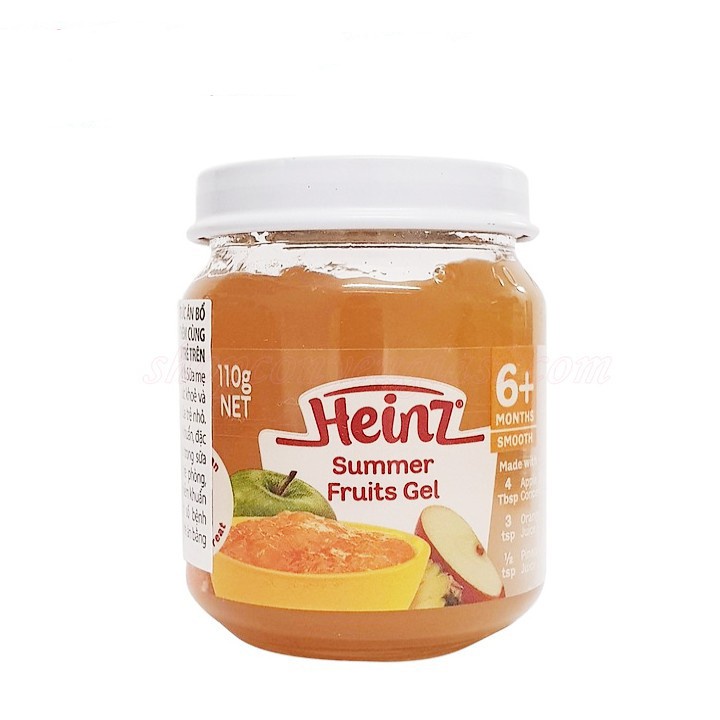 Hoa quả nghiền Heinz , Dinh dưỡng đóng lọ heinz đủ vị hũ thủy tinh