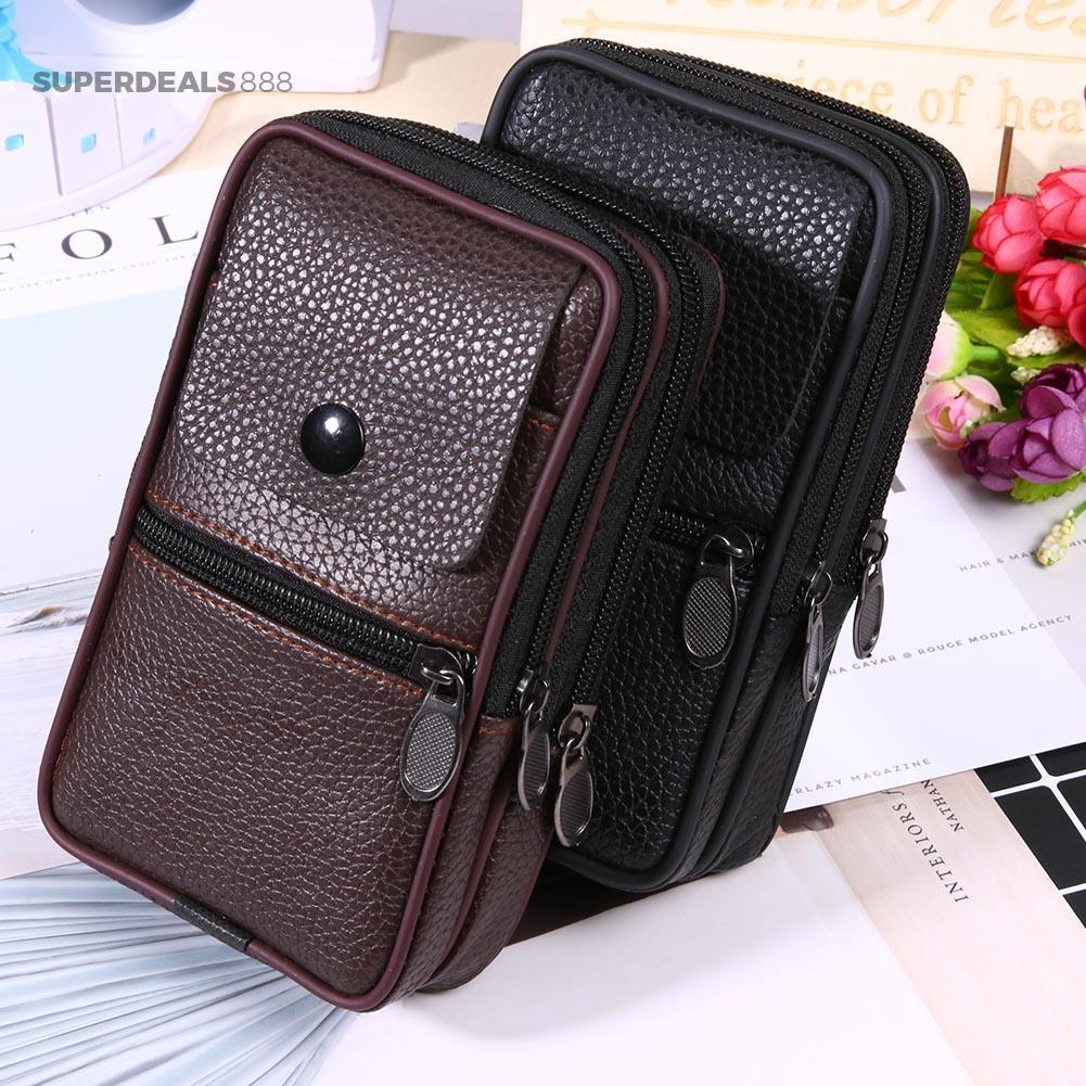 Túi da PU đeo thắt lưng đựng điện thoại tiện dụng thời trang