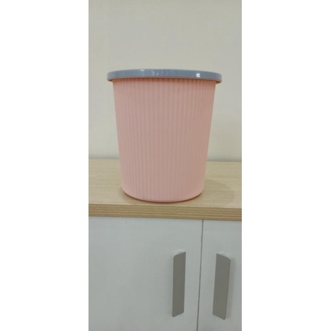 Thùng rác nhựa miệng tròn không nắp màu pastel