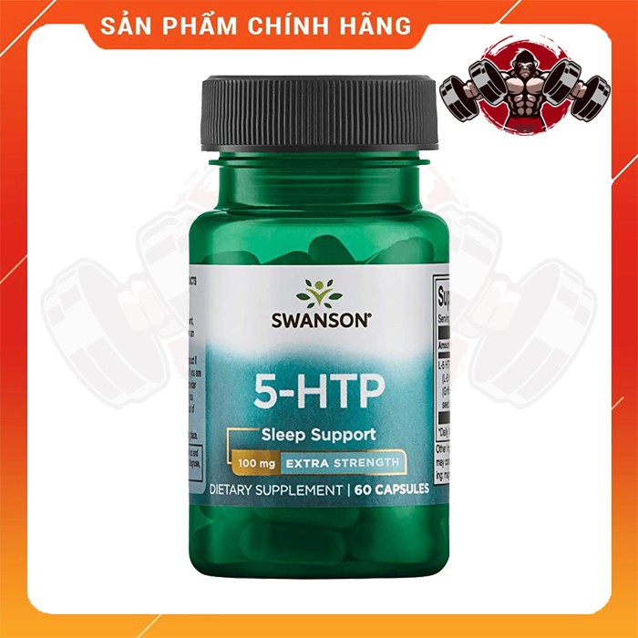 Thực Phẩm Bổ Sung Viên Uống Swanson 5-HTP 100mg - 60 Viên - Hỗ Trợ Giấc Ngủ Và Cải Thiện Tâm Trạng Tích Cực, Giảm Stress