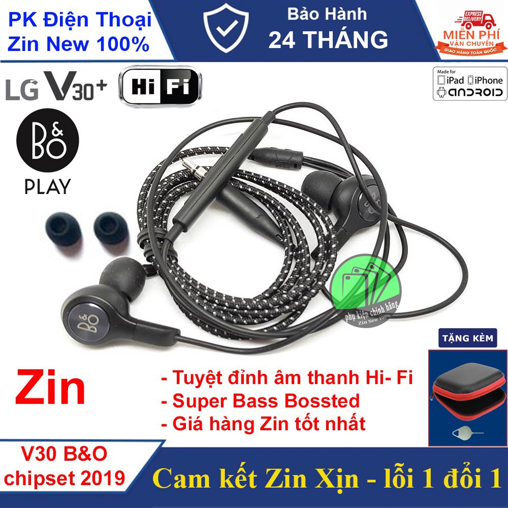 Tai nghe LG V30, V20 B&O PLAY (2019) Chính hãng, Tặng kèm Hộp đựng - Hàng Công ty Xịn