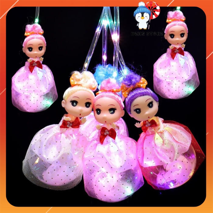 Búp bê đèn lồng chibi dễ thương phát sáng nhiều màu sắc vui trung thu cho bé DLBB00