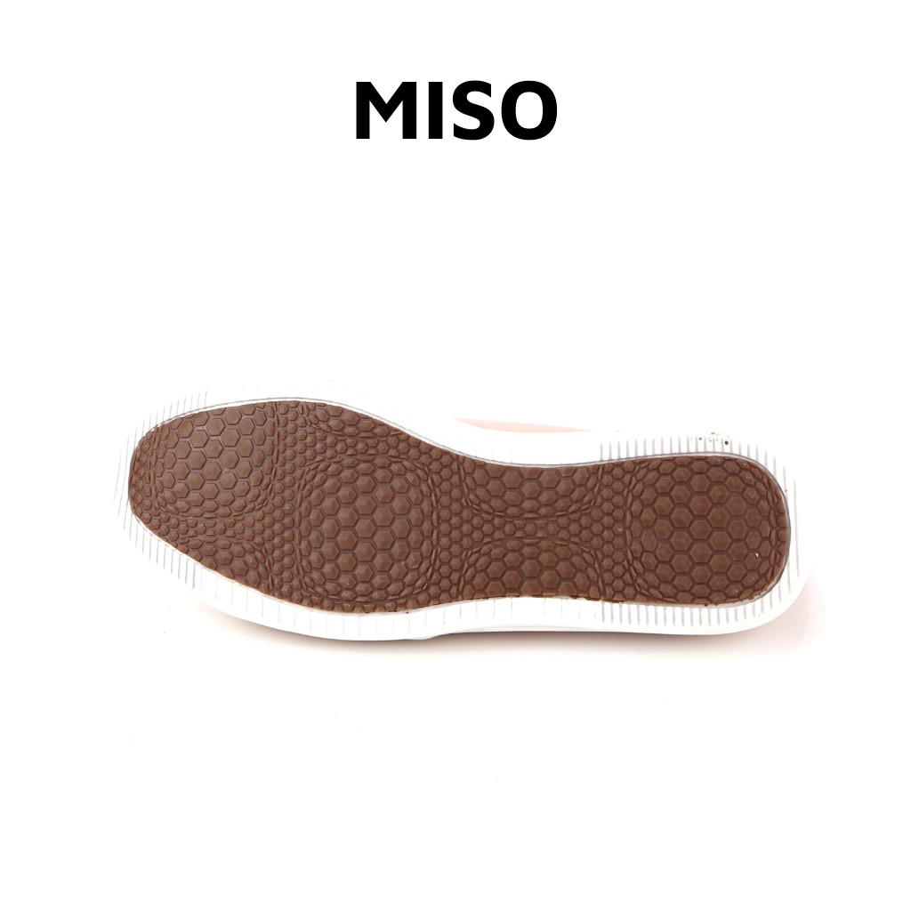 Giày slipon nữ thời trang đế bằng basic da thật êm mềm ôm chân đi làm đi chơi dạo phố du xuân MISO M038