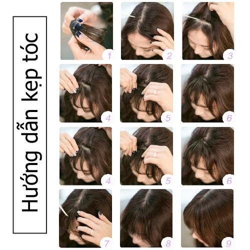 Tóc Mái Giả Mái thưa giả phong cách Hàn Quốc Hamin