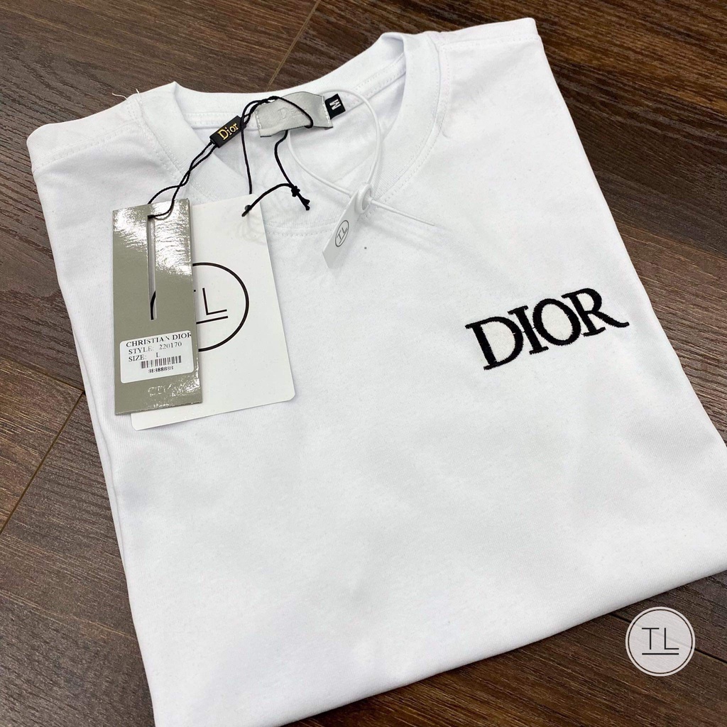 Áo phông Nam nữ Dior cổ tròn 100% mềm mịn, chất mát Tranganh Store