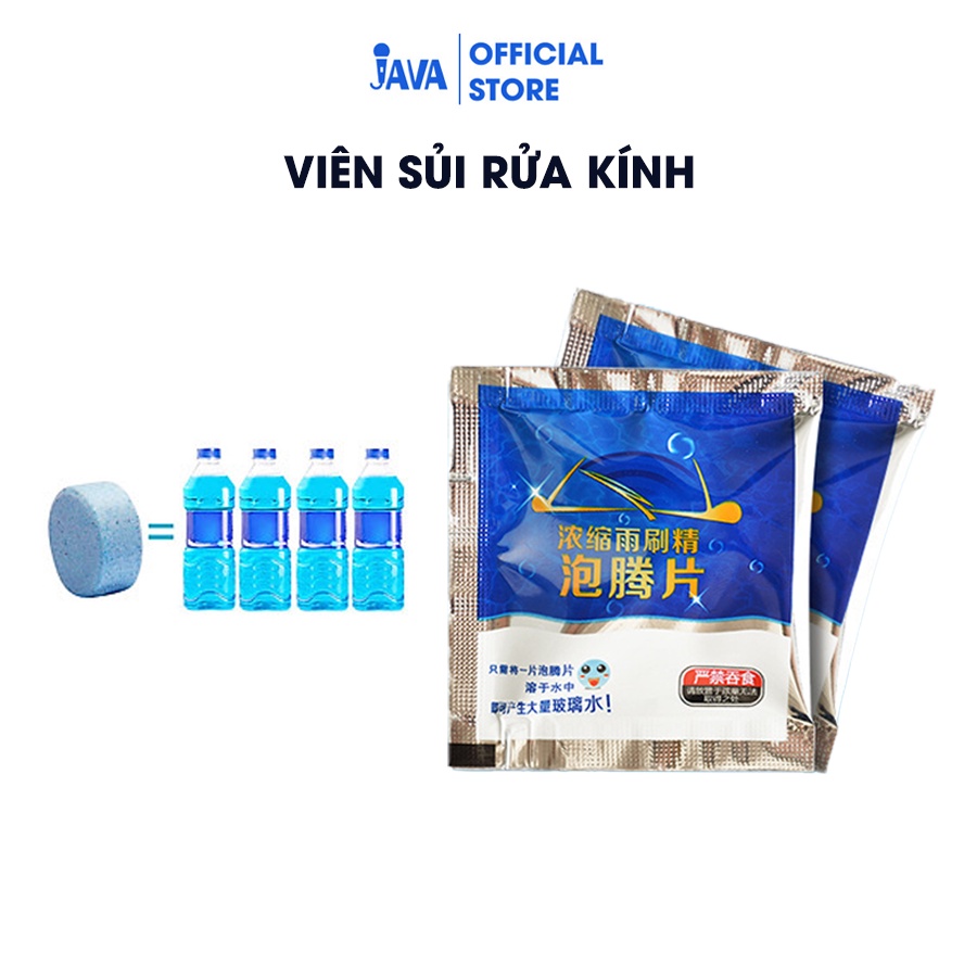 [XẢ KHO] Combo 10 Viên Sủi Rửa Kính Ô Tô - 350ml/1 viên