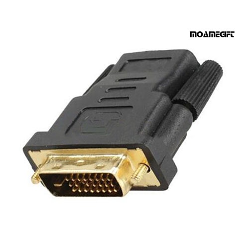 moamegift DVI-D (24+1) 25 Pin Male To HDMI-compatible Female Adapter Connector Converter Gold Plated