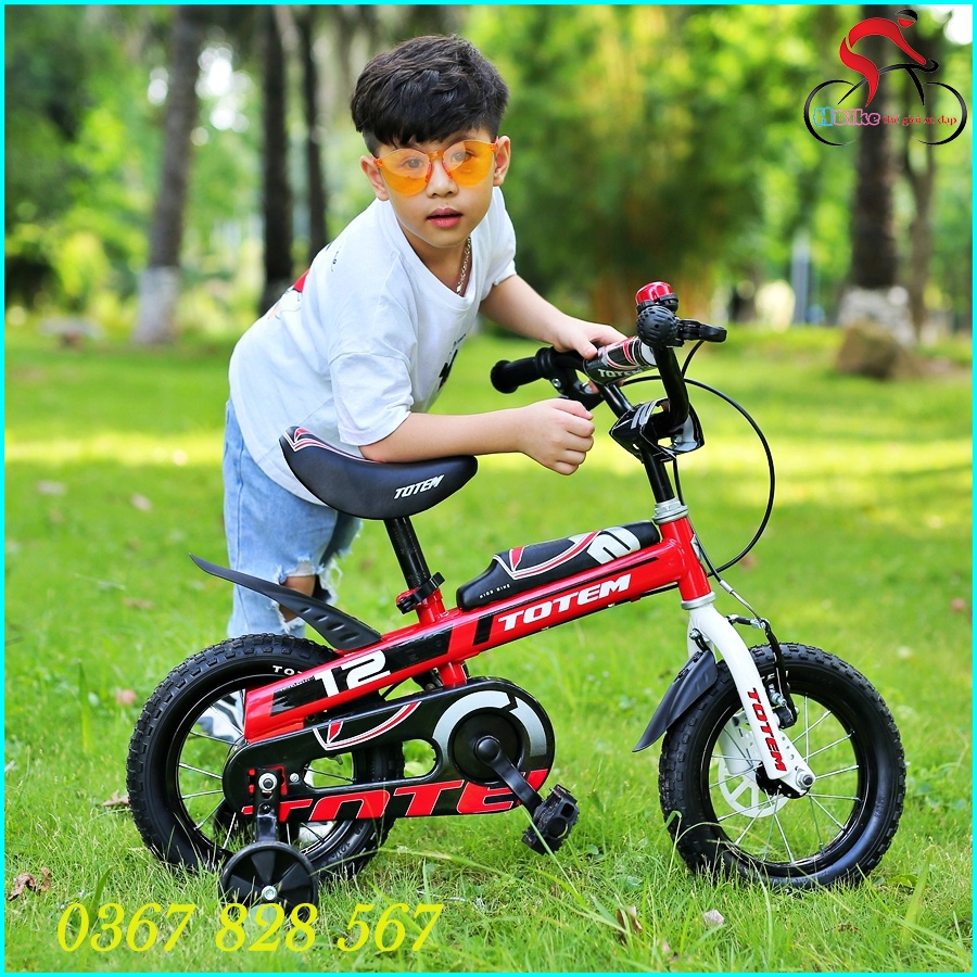Xe Đạp Cho Bé Từ 2-5 Tuổi Totem 903, Xe Thể Thao Cho bé, Siêu Phong Cách. Cam Kết Hàng Nhập Khẩu Nội Địa Đài Loan.