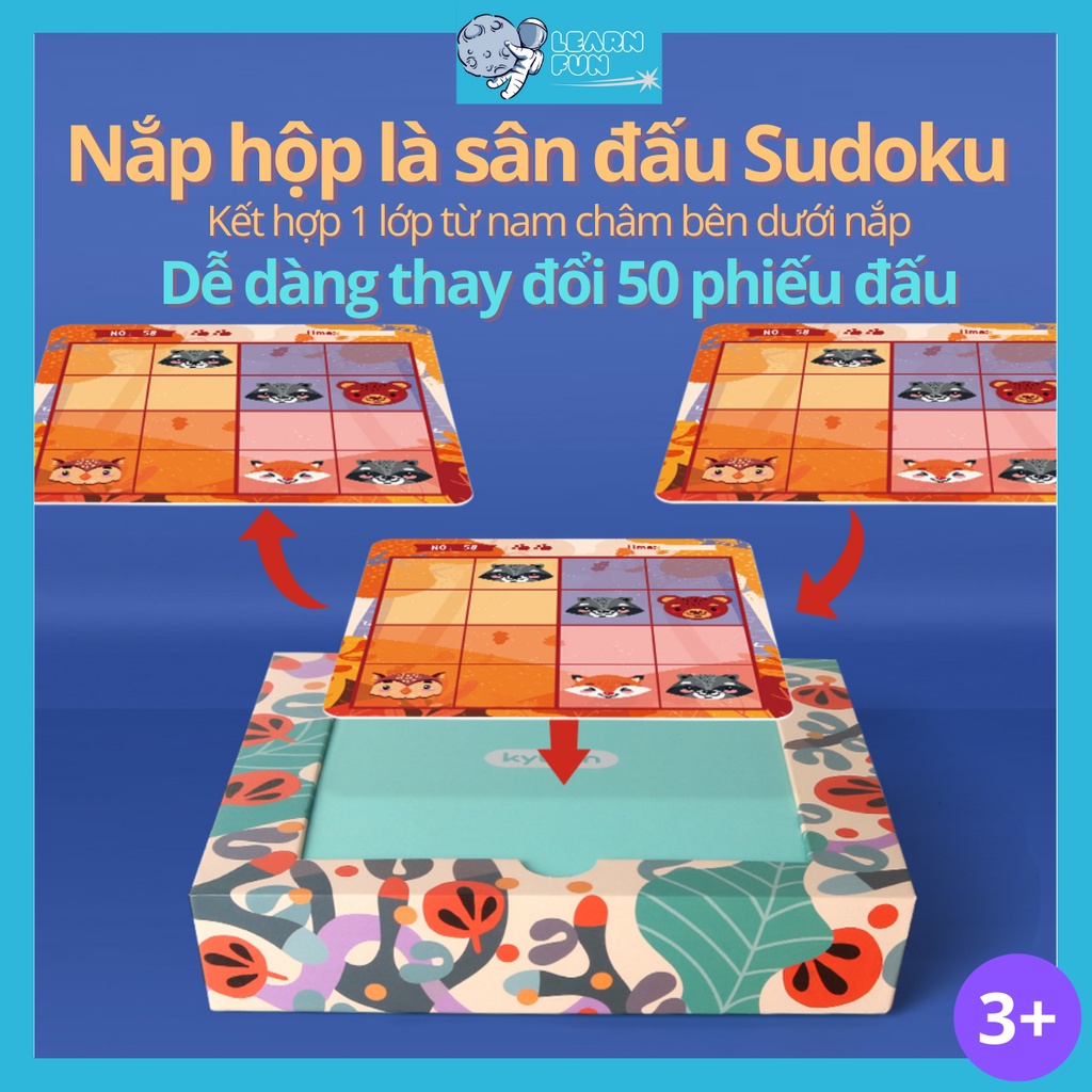 Sudoku Đồ Chơi Phát Triển Trí Tuệ Tư Duy Toán Học cho bé từ 3 tuổi đồ chơi giáo dục nam châm an toàn